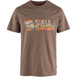 Fjällräven - Multicolor Logo - T-shirt - Bruin