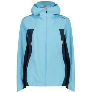 CMP Womens Jacket Fix Hood 2 Layer Regenjas (Dames |blauw |waterdicht)