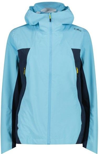 CMP Womens Jacket Fix Hood 2 Layer Regenjas (Dames |blauw |waterdicht)