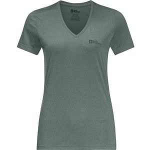 Jack Wolfskin Womens Crosstrail Tomen Sportshirt (Dames |olijfgroen)