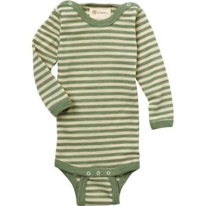 Engel - Baby-Body L/S - Olijfgroen - Met Drukknopen op de Schouders