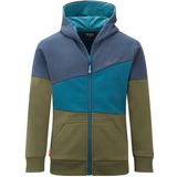 Trollkids Kids Alesund Sweater Hoodie (Kinderen |olijfgroen/blauw)