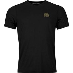 Ortovox 120 Cool Tec Mountain Stripe T-Shirt Merinoshirt (Heren |zwart)
