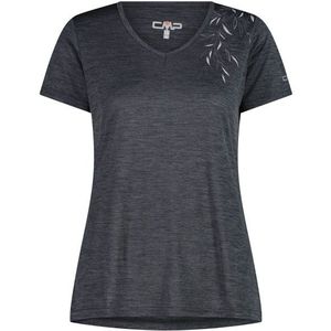 CMP Womens Light Melange T-Shirt Sportshirt (Dames |grijs/blauw)