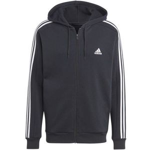 adidas 3-Stripes FL Full Zip Hoodie Hoodie (Heren |grijs)