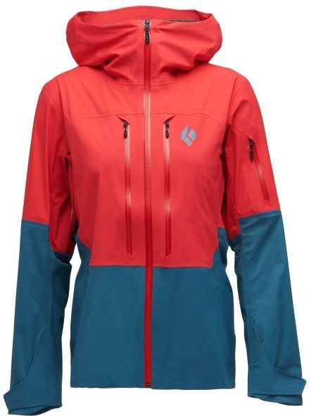 Black Diamond Womens Recon LT Shell Ski-jas (Dames |rood/blauw |waterdicht)