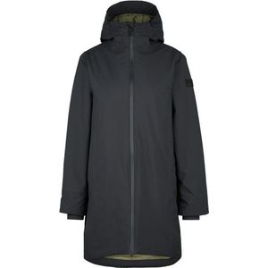 Stoic Womens MountainWool MMXX Uppsala Coat Lange jas (Dames |zwart/grijs |waterdicht)