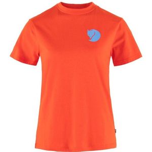 Fjällräven Womens Fox Boxy Logo Tee T-shirt (Dames |rood)