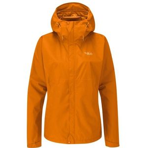 Rab Womens Downpour Eco Jacket Regenjas (Dames |oranje |waterdicht)