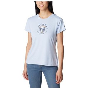 Columbia Womens Sloan Ridge Graphic S/S Tee Sportshirt (Dames |grijs)