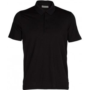 Icebreaker Tech Lite II S/S Polo Merinoshirt (Heren |zwart)