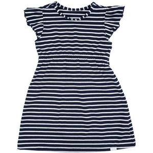 maximo Kids Mini Girl Kleid A-Linie Jersey Flügelärmel Jurk (Kinderen |blauw)
