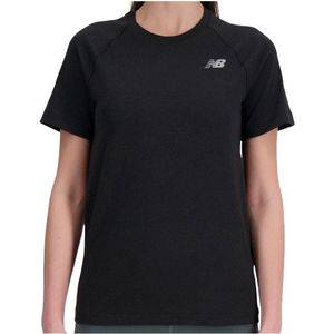 New Balance Womens Seamless S/S Sportshirt (Dames |zwart)