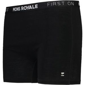 Mons Royale Womens Hannah Hot Pant Merino-ondergoed (Dames |zwart)