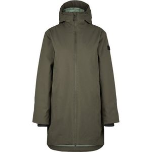 Stoic Womens MountainWool MMXX Uppsala Coat Lange jas (Dames |olijfgroen |waterdicht)