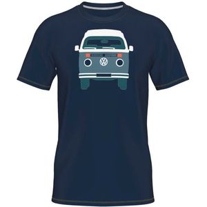 Elkline Four Wheels To Freedom Baywindow T-shirt (blauw)
