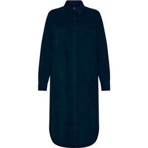 KnowledgeCotton Apparel Womens Corduroy Mid Len 26 Wales Jurk (Dames |blauw)