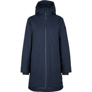 Stoic Womens MountainWool MMXX Uppsala Coat Lange jas (Dames |blauw |waterdicht)