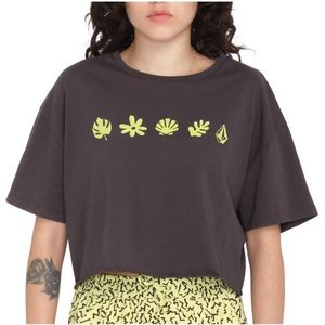 Volcom Womens Just A Trim S/S T-shirt (Dames |grijs)