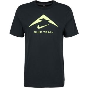 Nike Dri-FIT Trail Running Shirt Sportshirt (Heren |zwart)
