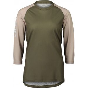 POC Womens MTB Pure 3/4 Jersey Fietsshirt (Dames |olijfgroen)