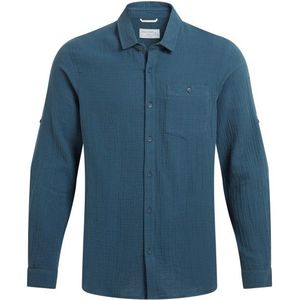 Craghoppers - Moro Overhemd - Groen - 100% Kreukelkatoen - Insectenwerend