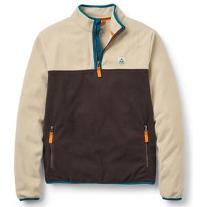 Passenger Set Off Recycled Polar 1/4 Zip Fleece Fleecevest (Heren |beige)