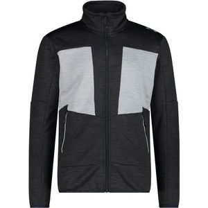 CMP Jacket Melange Grid Tech Fleecevest (Heren |zwart)