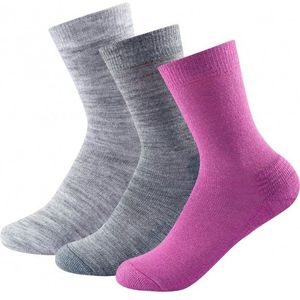 Devold Daily Medium Woman Sock 3-Pack Multifunctionele sokken (Dames |grijs)