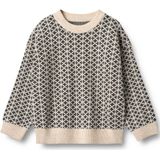 WHEAT Trui 'Elias'  sand / zwart