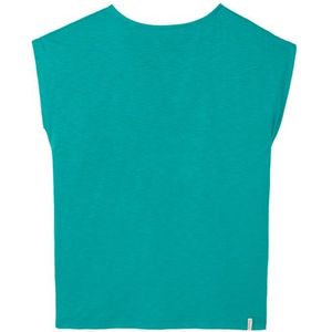 Tranquillo Womens Lockeres Shirt mit Details T-shirt (Dames |turkoois)