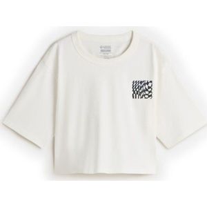 Vans Womens MTE Wildthorn Reflective Boxy Short Tee T-shirt (Dames |wit)