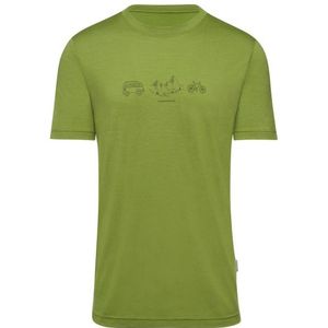 Thermowave Merino Life T-Shirt Van Life Merinoshirt (Heren |olijfgroen)