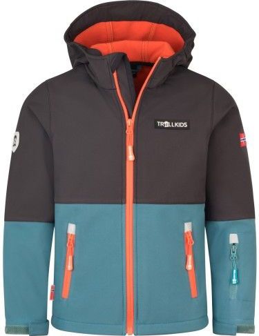 Trollkids - Skjorta Jacket - Softshelljack - Grijs - Waterdicht