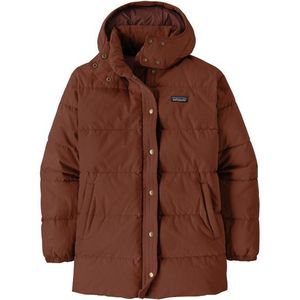 Patagonia Womens Cotton Down Parka Lange jas (Dames |bruin)