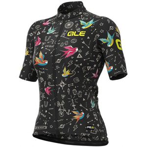Alé Womens Versilia Jersey Graphics Fietsshirt (Dames |zwart)