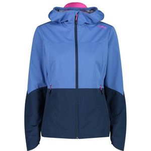 CMP Womens Extralight Softshell Jacket w/ Fix Hood Softshelljack (Dames |blauw)