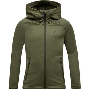 Peak Performance Kids Rider Essentials Zip Hood Fleecevest (Kinderen |olijfgroen)