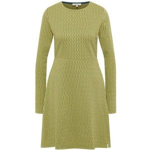Tranquillo Womens Gestricktes Swing-Kleid im Retro-Look Jurk (Dames |olijfgroen)