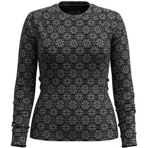 Smartwool Womens Merino 250 Baselayer Crew Boxed Merino-ondergoed (Dames |zwart/grijs)