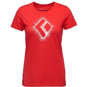 Black Diamond Womens Chalked Up 20 S/S Tee T-shirt (Dames |rood)