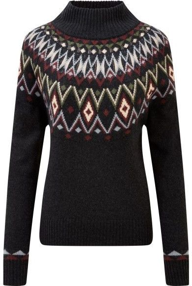 Sherpa - Indu Mock Neck - Trui - Zwart