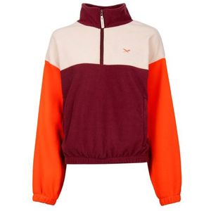 Iriedaily Womens Cally Fleece Troyer Fleecetrui (Dames |rood)