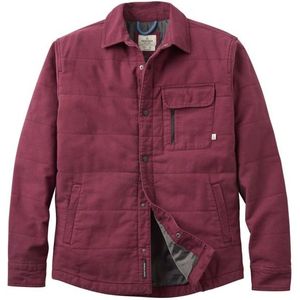 Passenger Taranaki Canvas Quilted Overshirt Overhemd (Heren |rood)
