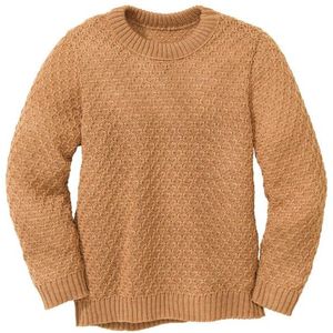 disana Kids Aran-Pullover Wollen trui (Kinderen |beige/oranje)