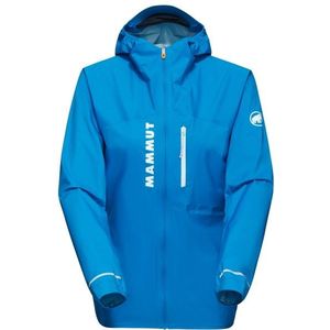 Mammut Womens Aenergy Trailrunning HS Hooded Jacket Hardloopjack (Dames |blauw |waterdicht)