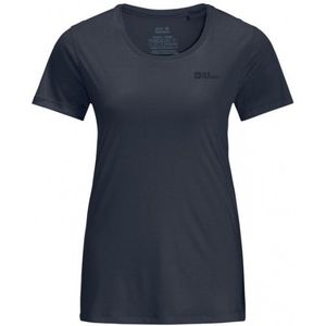 Jack Wolfskin Womens Tech Tee Sportshirt (Dames |blauw)
