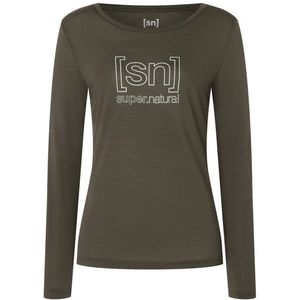 supernatural Womens The Essential Logo L/S Longsleeve (Dames |bruin)