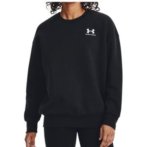 Under Armour Womens Essential Fleece OS Crew Trui (Dames |zwart)