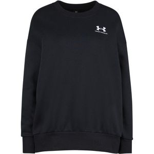 Under Armour Womens Essential Fleece OS Crew Trui (Dames |zwart)